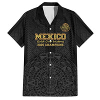 Mexico Football Custom Family Matching Short Sleeve Bodycon Dress and Hawaiian Shirt Mexico's Make History 2025 Gold Style - Wonder Print Shop