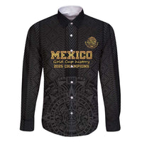 Mexico Football Custom Family Matching Short Sleeve Bodycon Dress and Hawaiian Shirt Mexico's Make History 2025 Gold Style - Wonder Print Shop