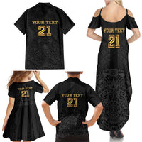 Mexico Football Custom Family Matching Summer Maxi Dress and Hawaiian Shirt Mexico's Make History 2025 Gold Style - Wonder Print Shop