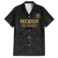 Mexico Football Custom Family Matching Tank Maxi Dress and Hawaiian Shirt Mexico's Make History 2025 Gold Style - Wonder Print Shop