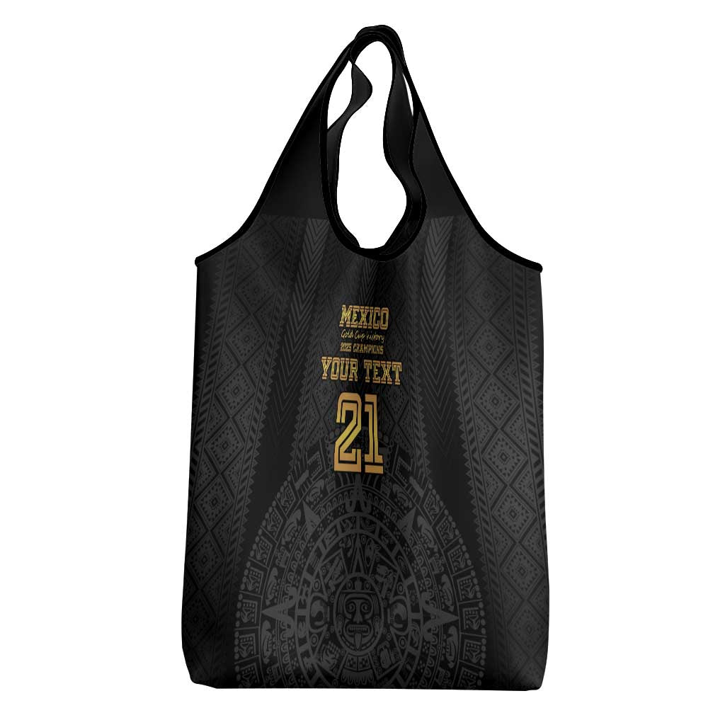 Mexico Football Custom Grocery Bag Mexico's Make History 2025 Gold Style - Wonder Print Shop