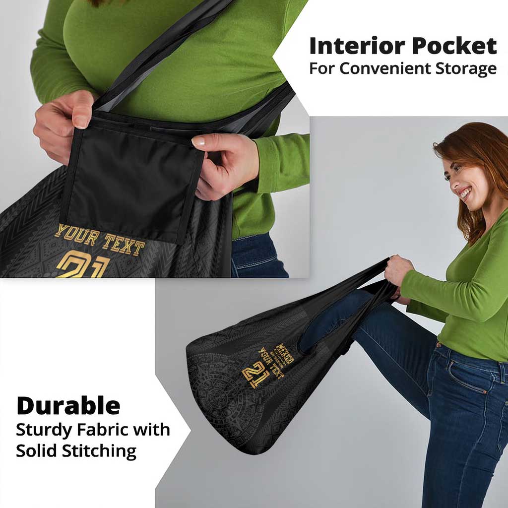 Mexico Football Custom Grocery Bag Mexico's Make History 2025 Gold Style - Wonder Print Shop