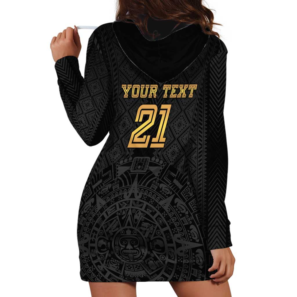 Mexico Football Custom Hoodie Dress Mexico's Make History 2025 Gold Style - Wonder Print Shop