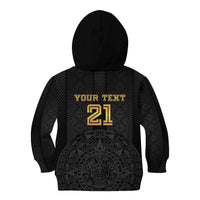 Mexico Football Custom Kid Hoodie Mexico's Make History 2025 Gold Style - Wonder Print Shop