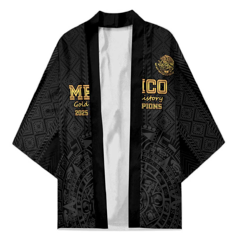 Mexico Football Custom Kimono Mexico's Make History 2025 Gold Style - Wonder Print Shop