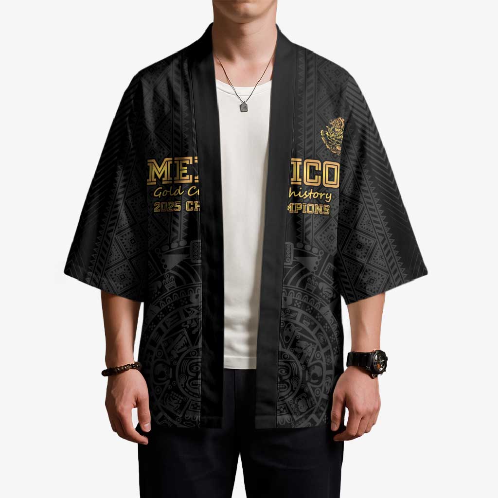 Mexico Football Custom Kimono Mexico's Make History 2025 Gold Style - Wonder Print Shop