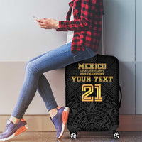 Mexico Football Custom Luggage Cover Mexico's Make History 2025 Gold Style - Wonder Print Shop