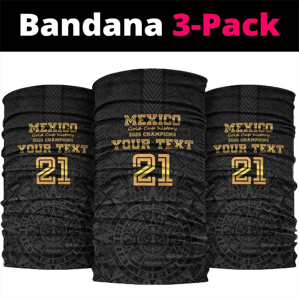 Mexico Football Custom Neck Gaiter Mexico's Make History 2025 Gold Style - Wonder Print Shop