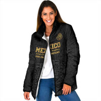 Mexico Football Custom Padded Jacket Mexico's Make History 2025 Gold Style - Wonder Print Shop