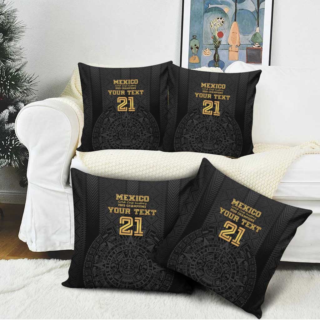 Mexico Football Custom Pillow Cover Mexico's Make History 2025 Gold Style - Wonder Print Shop