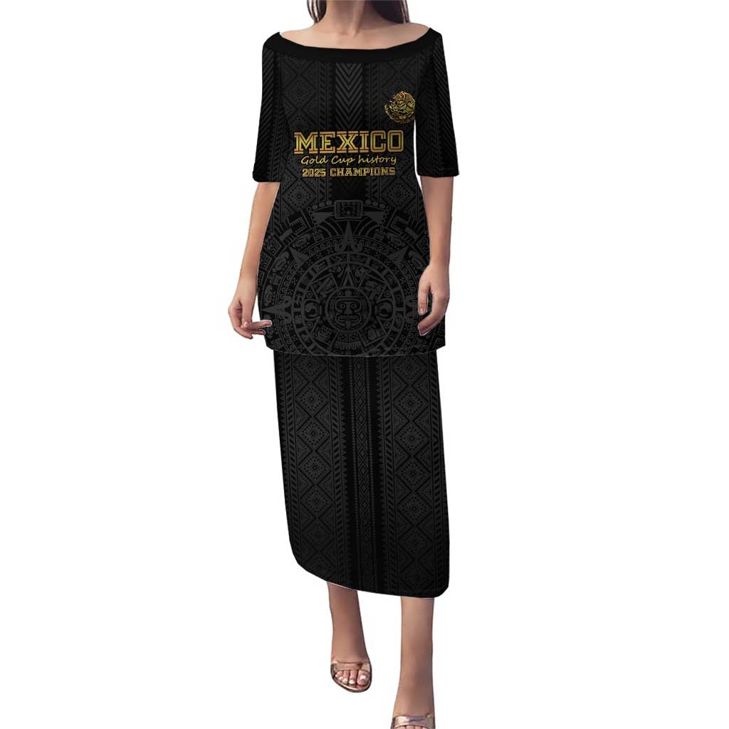 Mexico Football Custom Puletasi Mexico's Make History 2025 Gold Style - Wonder Print Shop
