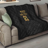 Mexico Football Custom Quilt Mexico's Make History 2025 Gold Style - Wonder Print Shop