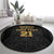 Mexico Football Custom Round Carpet Mexico's Make History 2025 Gold Style - Wonder Print Shop