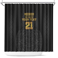 Mexico Football Custom Shower Curtain Mexico's Make History 2025 Gold Style - Wonder Print Shop