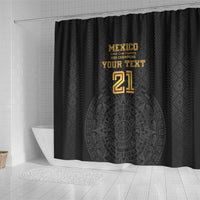 Mexico Football Custom Shower Curtain Mexico's Make History 2025 Gold Style - Wonder Print Shop