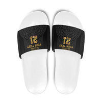 Mexico Football Custom Slide Sandals Mexico's Make History 2025 Gold Style - Wonder Print Shop