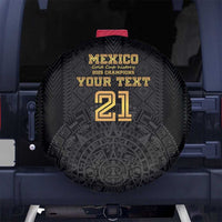 Mexico Football Custom Spare Tire Cover Mexico's Make History 2025 Gold Style - Wonder Print Shop