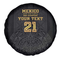 Mexico Football Custom Spare Tire Cover Mexico's Make History 2025 Gold Style - Wonder Print Shop