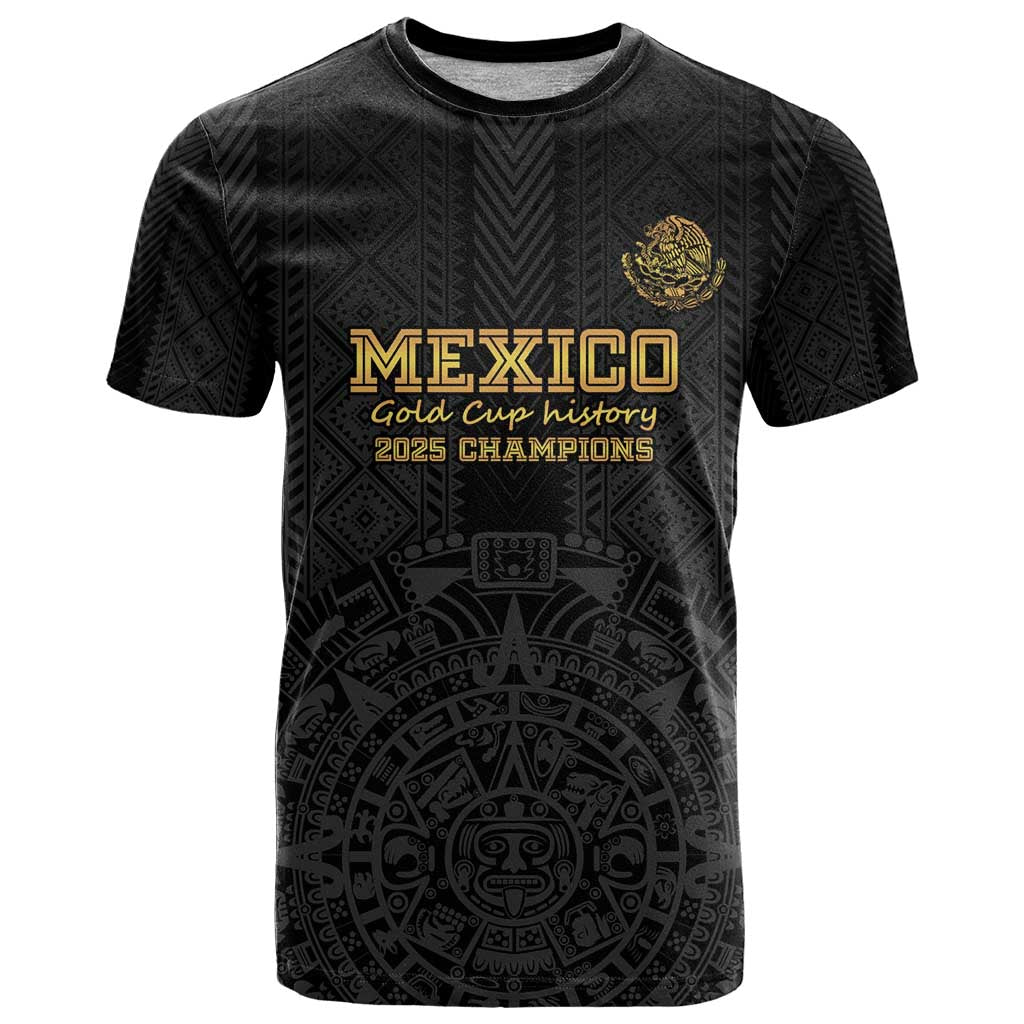 Mexico Football Custom T Shirt Mexico's Make History 2025 Gold Style - Wonder Print Shop