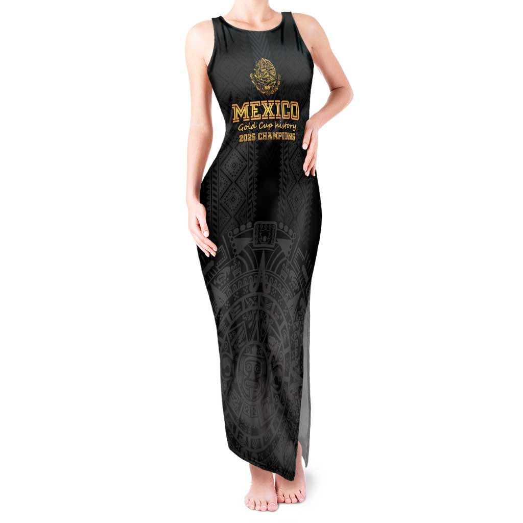 Mexico Football Custom Tank Maxi Dress Mexico's Make History 2025 Gold Style - Wonder Print Shop