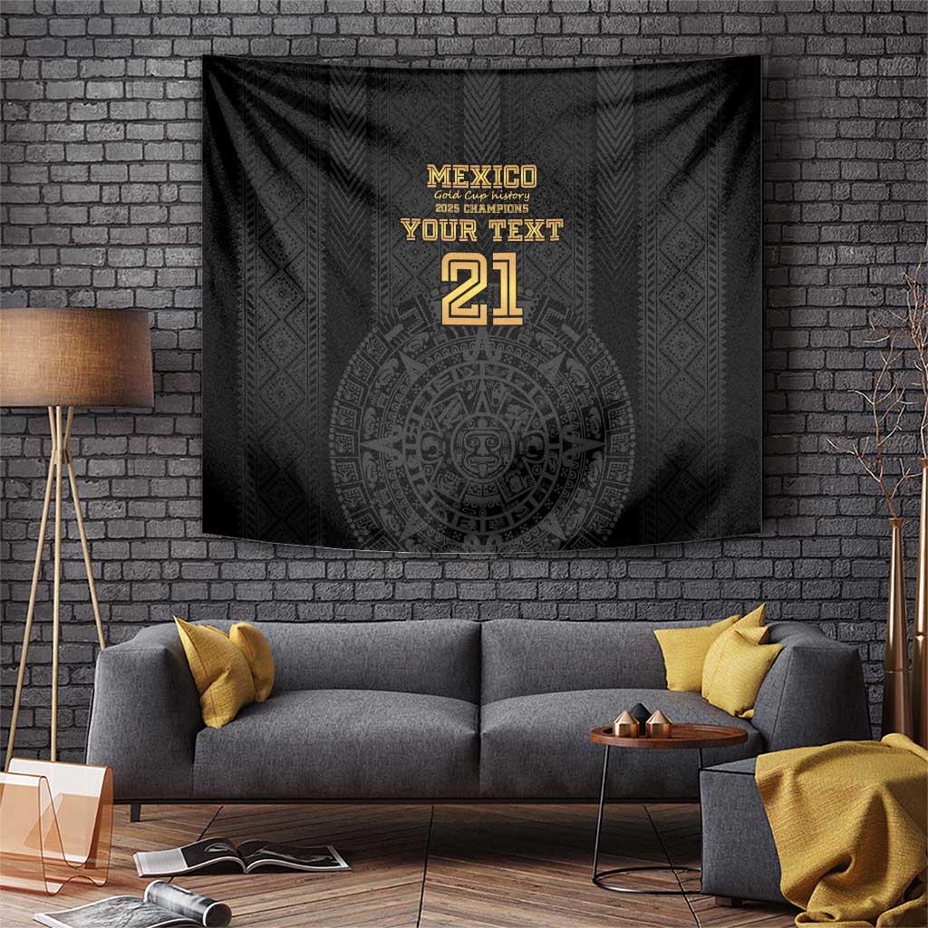 Mexico Football Custom Tapestry Mexico's Make History 2025 Gold Style - Wonder Print Shop