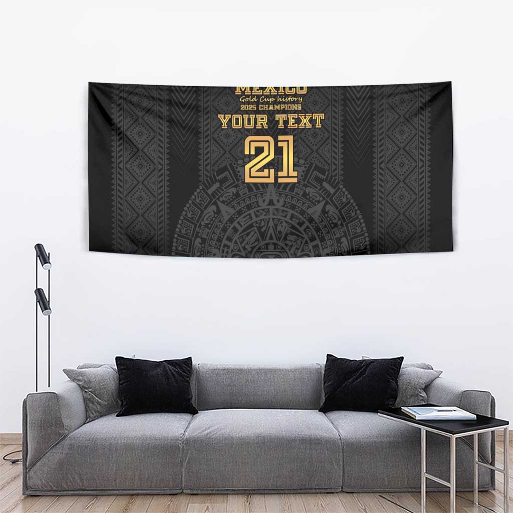 Mexico Football Custom Tapestry Mexico's Make History 2025 Gold Style - Wonder Print Shop