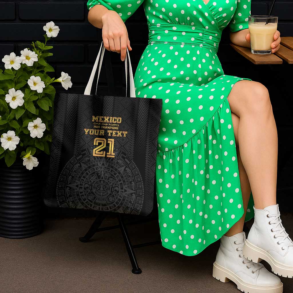 Mexico Football Custom Tote Bag Mexico's Make History 2025 Gold Style - Wonder Print Shop