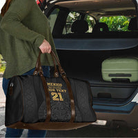 Mexico Football Custom Travel Bag Mexico's Make History 2025 Gold Style - Wonder Print Shop
