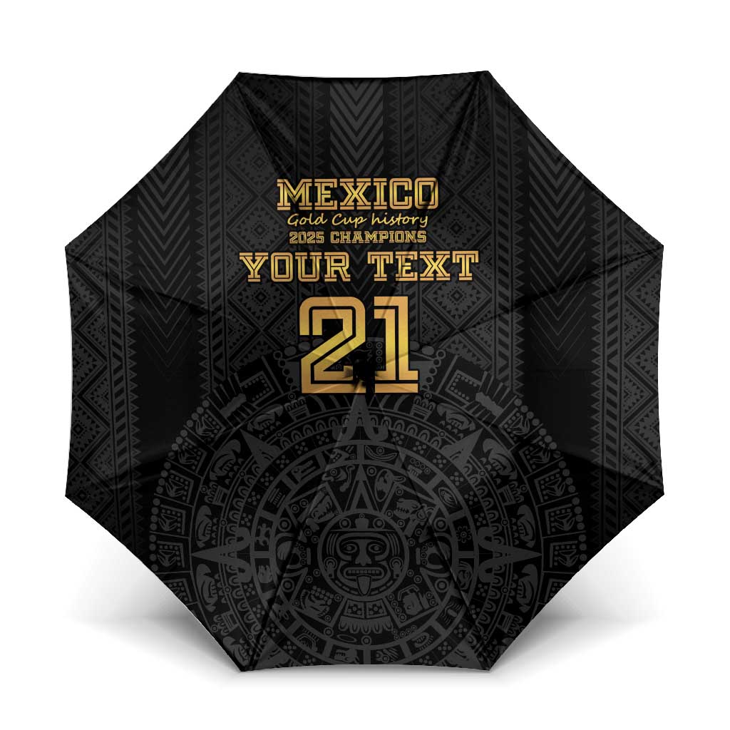 Mexico Football Custom Umbrella Mexico's Make History 2025 Gold Style - Wonder Print Shop
