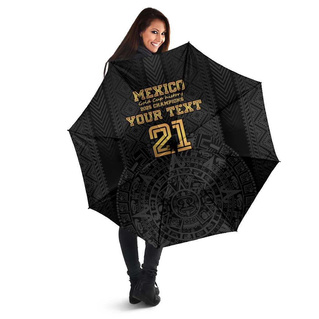 Mexico Football Custom Umbrella Mexico's Make History 2025 Gold Style - Wonder Print Shop