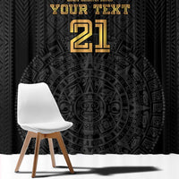 Mexico Football Custom Window Curtain Mexico's Make History 2025 Gold Style - Wonder Print Shop