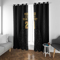 Mexico Football Custom Window Curtain Mexico's Make History 2025 Gold Style - Wonder Print Shop