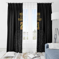 Mexico Football Custom Window Curtain Mexico's Make History 2025 Gold Style - Wonder Print Shop