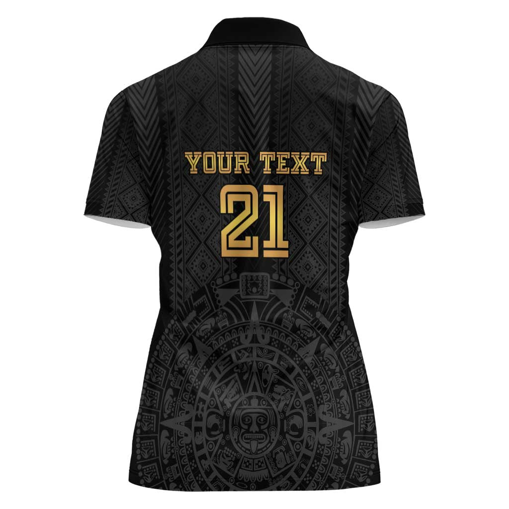 Mexico Football Custom Women Polo Shirt Mexico's Make History 2025 Gold Style - Wonder Print Shop