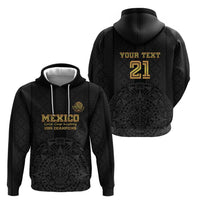 Mexico Football Custom Zip Hoodie Mexico's Make History 2025 Gold Style - Wonder Print Shop