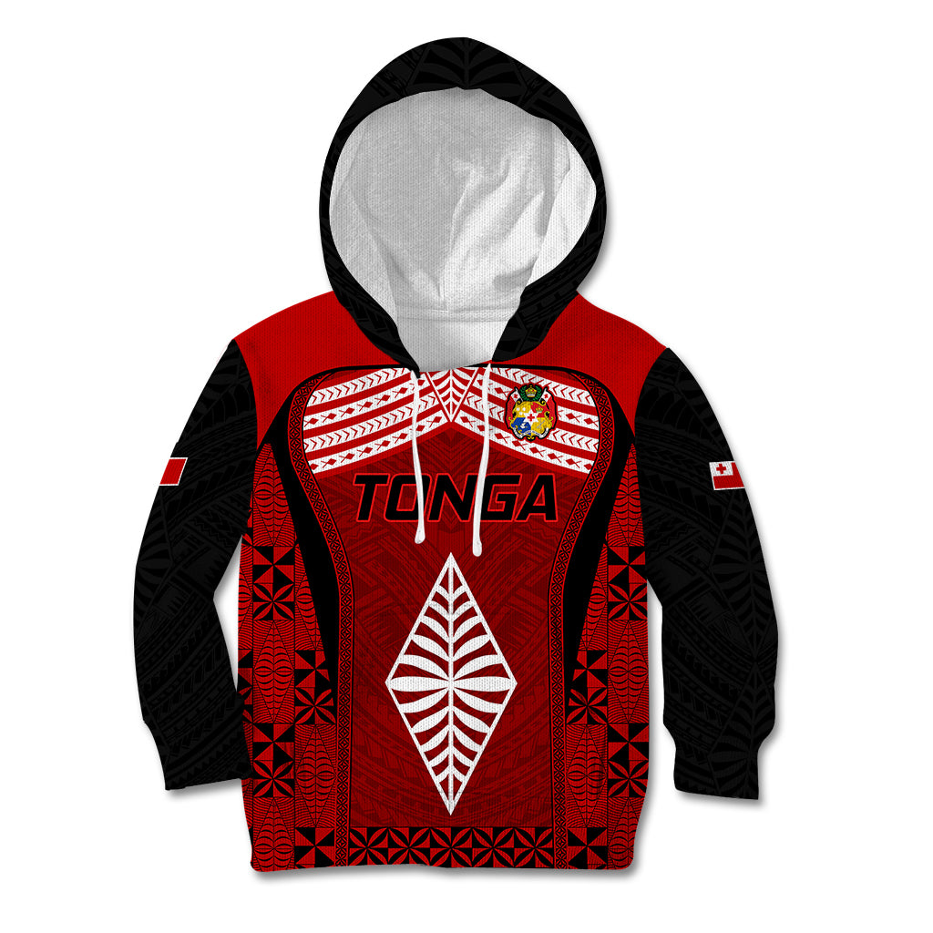 Tonga Rugby Kid Hoodie Go Champions World Cup 2023 Ngatu Unique - Wonder Print Shop
