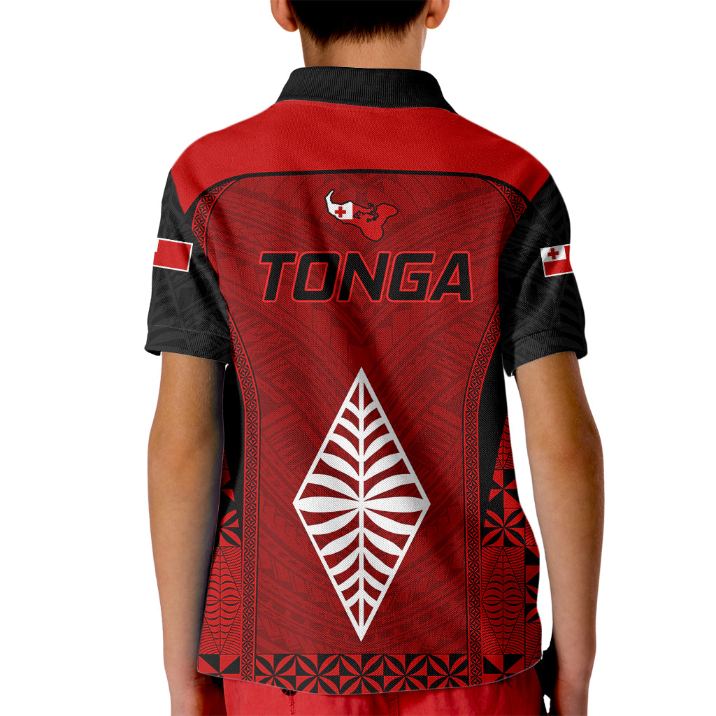 Tonga Rugby Kid Polo Shirt Go Champions World Cup 2023 Ngatu Unique - Wonder Print Shop