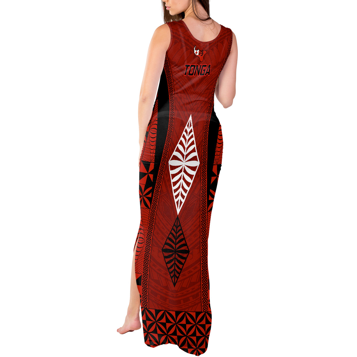 Tonga Rugby Tank Maxi Dress Go Champions World Cup 2023 Ngatu Unique - Wonder Print Shop