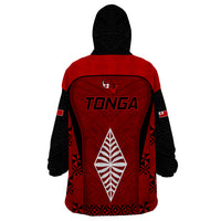 Tonga Rugby Wearable Blanket Hoodie Go Champions World Cup 2023 Ngatu Unique - Wonder Print Shop
