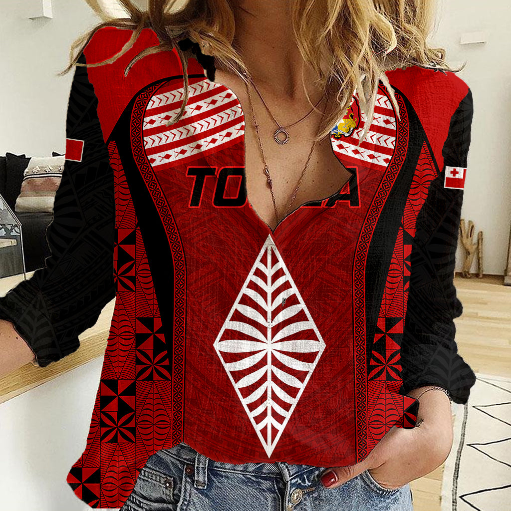 Tonga Rugby Women Casual Shirt Go Champions World Cup 2023 Ngatu Unique - Wonder Print Shop