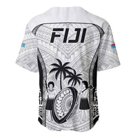 Fiji Rugby Baseball Jersey Go Champions World Cup 2023 Tapa Unique White Vibe LT9 - Wonder Print Shop
