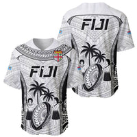 Fiji Rugby Baseball Jersey Go Champions World Cup 2023 Tapa Unique White Vibe LT9 - Wonder Print Shop