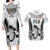 Fiji Rugby Couples Matching Long Sleeve Bodycon Dress and Hawaiian Shirt Go Champions World Cup 2023 Tapa Unique White Vibe LT9 - Wonder Print Shop