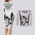 Fiji Rugby Couples Matching Long Sleeve Bodycon Dress and Long Sleeve Button Shirts Go Champions World Cup 2023 Tapa Unique White Vibe LT9 - Wonder Print Shop