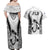 Fiji Rugby Couples Matching Off Shoulder Maxi Dress and Hawaiian Shirt Go Champions World Cup 2023 Tapa Unique White Vibe LT9 - Wonder Print Shop