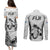 Fiji Rugby Couples Matching Puletasi Dress and Long Sleeve Button Shirts Go Champions World Cup 2023 Tapa Unique White Vibe LT9 - Wonder Print Shop