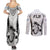 Fiji Rugby Couples Matching Summer Maxi Dress and Long Sleeve Button Shirts Go Champions World Cup 2023 Tapa Unique White Vibe LT9 - Wonder Print Shop