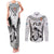 Fiji Rugby Couples Matching Tank Maxi Dress and Long Sleeve Button Shirts Go Champions World Cup 2023 Tapa Unique White Vibe LT9 - Wonder Print Shop