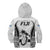 Fiji Rugby Kid Hoodie Go Champions World Cup 2023 Tapa Unique White Vibe - Wonder Print Shop