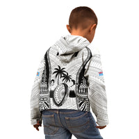 Fiji Rugby Kid Hoodie Go Champions World Cup 2023 Tapa Unique White Vibe - Wonder Print Shop